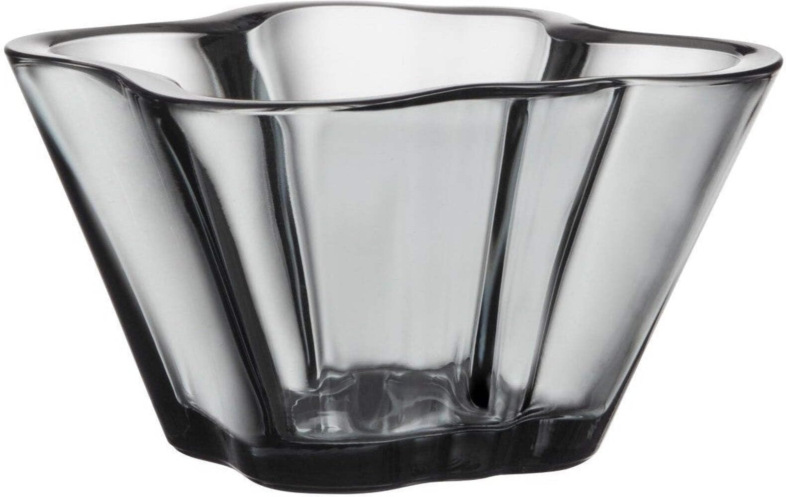 Iittala Aalto Bowl, Glass, 7.5 x 7.5 x 7.5 cm, Grey