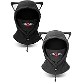 Chuarry 2 Pcs Kids Balaclava Fleece Ski Mask Adjustable Face Mask Kids Winter Face Cover Hat Cycling Neck Warmer for Boys Girls