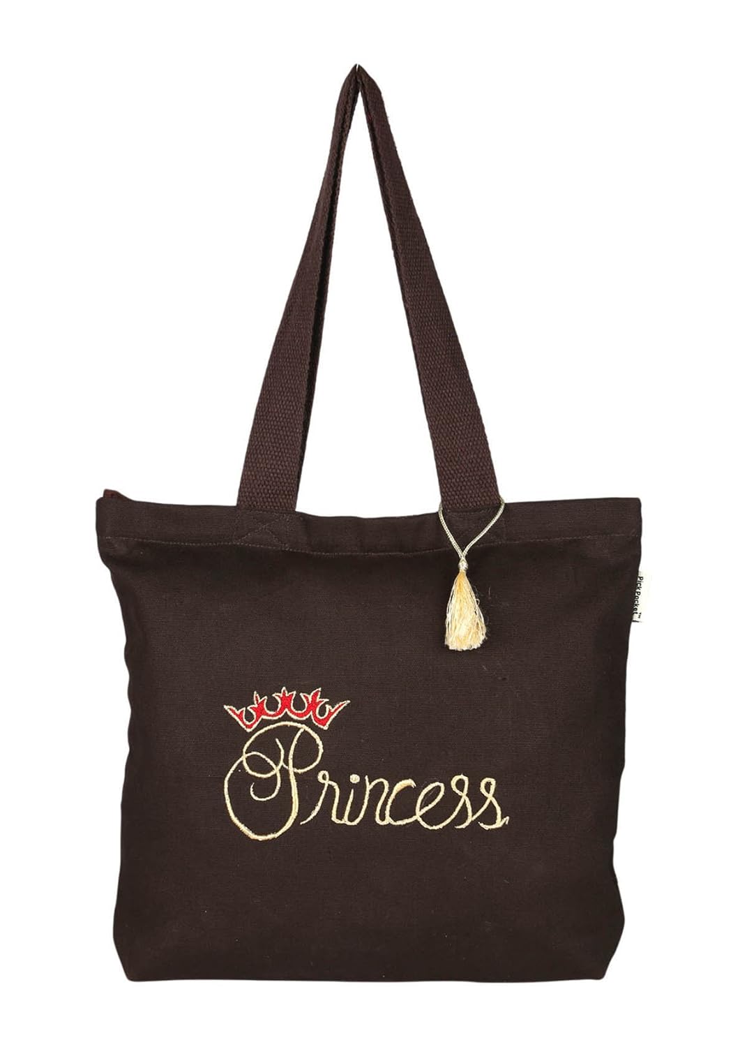 pick pocket women's tote bag (brown) (toprince81)