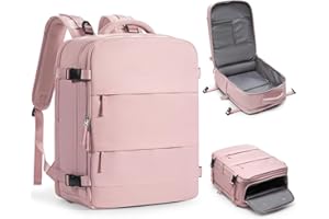 COOFAY Large Travel Backpack for Women Airline Approved Carry on Backpack for Airplanes Mochila De Viaje Personal Item Travel Bag Spirit Airlines Personal Item Bag 18x14x8 Backpack for Traveling on Airplane