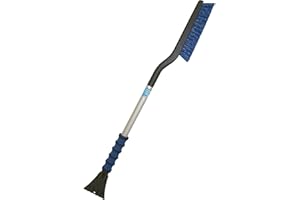 Mallory USA 989-34 MEGA MAXX 34" Long Reach Snow Brush with Integrated Ice Scraper and Foam Grip (Colors may vary)