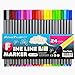 Plinrise JYHA-01 Sketch Drawing Pen,fineliner Pen,fine Point Marker Pen,0.4mm,pack of 24 Assorted Colors