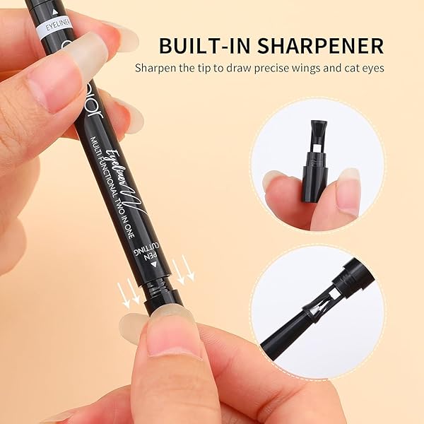 DOCOLOR EYELINER GEL PEN ULTRA-PIGMENTED WATERPROOF SMUDGE-PROOF GEL EYELINER PENCIL, WHITE