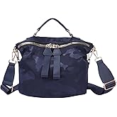 PAKFIEKS Nylon Crossbody Handbag for Women Anti-theft Purse Shopping Tote Bag Lightweight Shoulder Bag