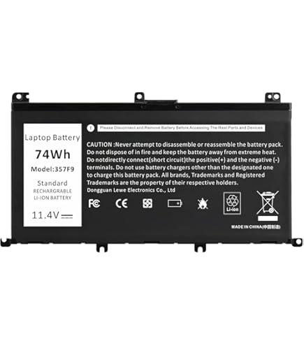 74wh 357f9 71jf4 Laptop Batterij Voor Dell Inspiron 15 7000 7559 7557 5577 Serie