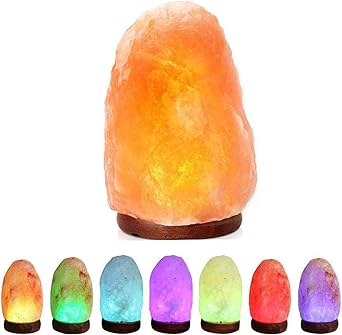 lampara de sal del himalaya usb led cambia de color continuo totalmente natural clasico