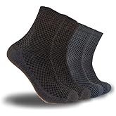 Premium Bamboo Rayon Socks for Men - Soft, Seamless & Comfortable Crew Socks Moisture Wicking - 4 Pairs with Gift Box 6-11