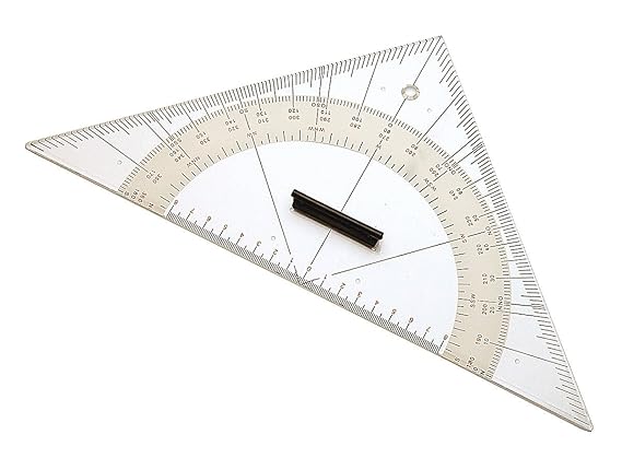 Kursdreieck groß - 32cm Navigation Dreieck