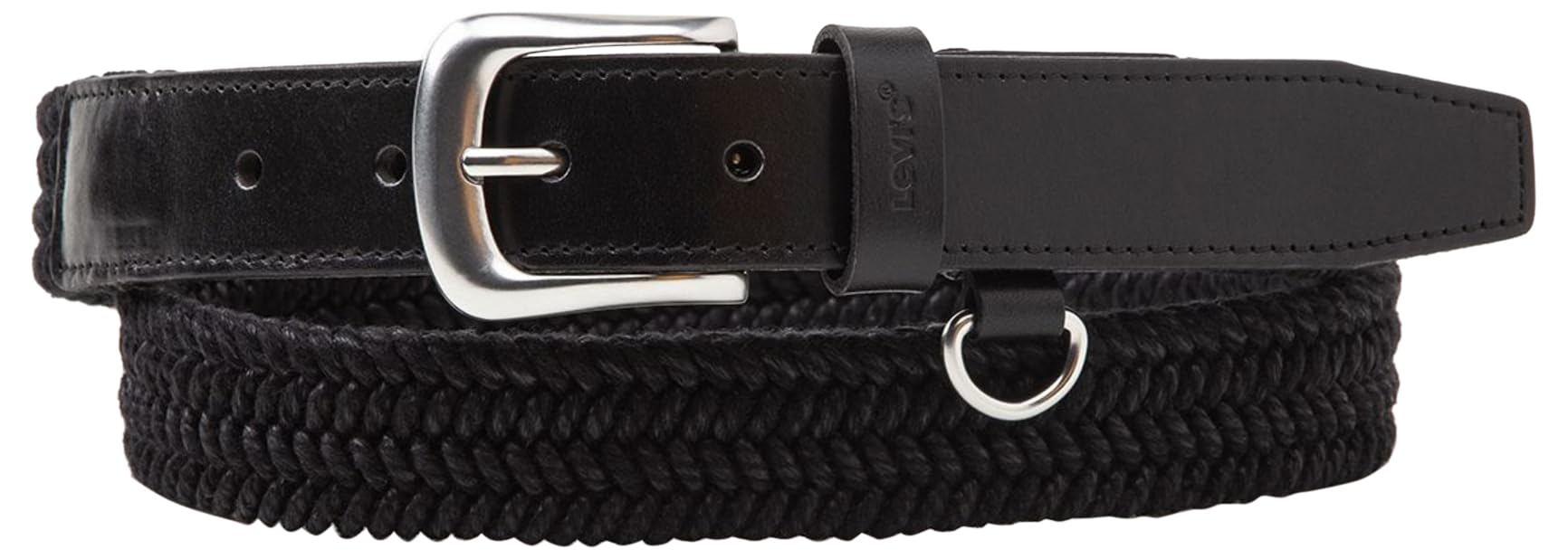 Levi's Seasonal Rope Belt, Regular Black, 115