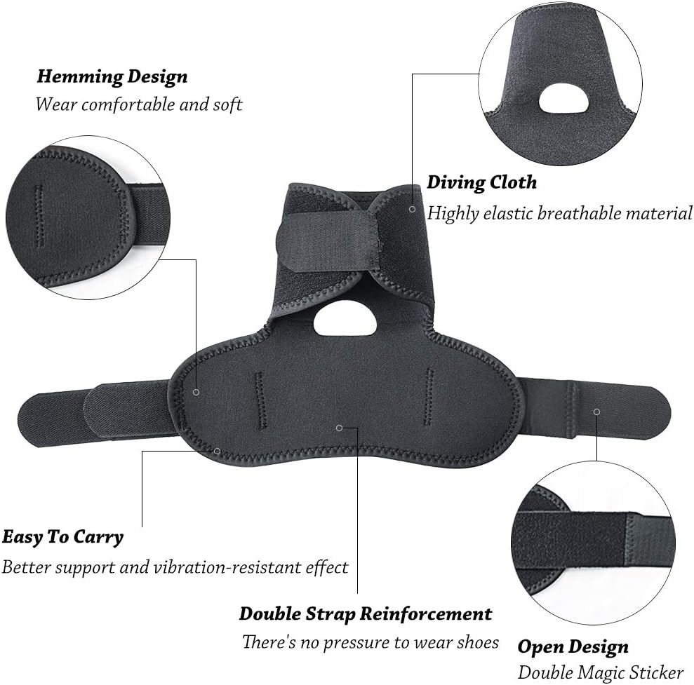 Ankle Support Brace Sleeve for Women Men, Compression Sports Wraps Guard for Running Basketball Volleyball Football Adjustable: Health & Personal Care