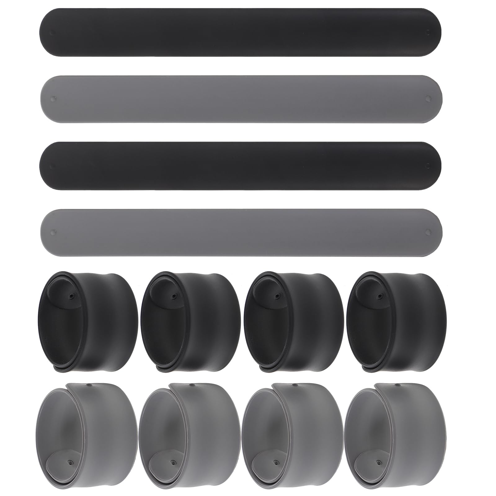 Warmhm 12pcs Wrapping Paper Holder Silicone Paper Slap Bands Storage Wrapping Paper Slap Bands Wrapping Paper Band Snap Bracelets for Home Storage Organization