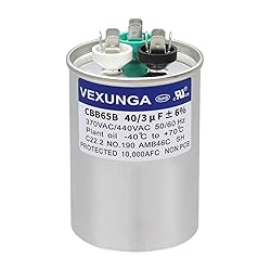 VEXUNGA 40/3 uF 40+3 MFD 370VAC or 440VAC Dual Run