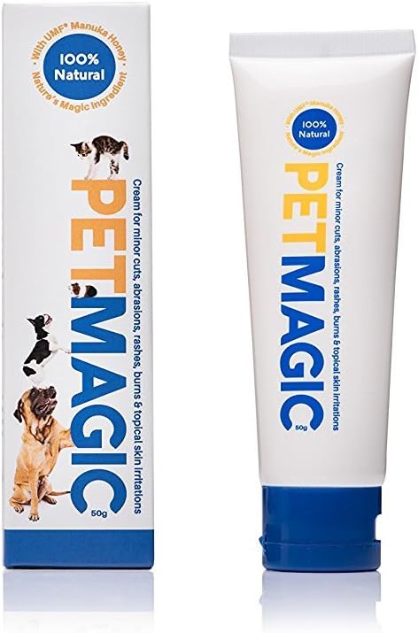 Pet Skin Care Treatment for Dogs and Cats with Scratches, Infections, Small Wounds. UMF+ Manuka Honey, to Cleanse, Soothe and Repair. Heal Your Pet with Natural Pet Magic from The Honey Collection : Pet Supplies