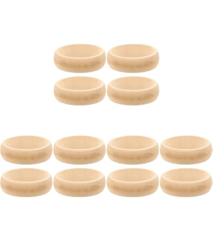 Uxcell 6-Pack Unfinished Wooden Bangle Bracelets - 83mm Diameter, For Macrame, Crafts, DIY - View #13