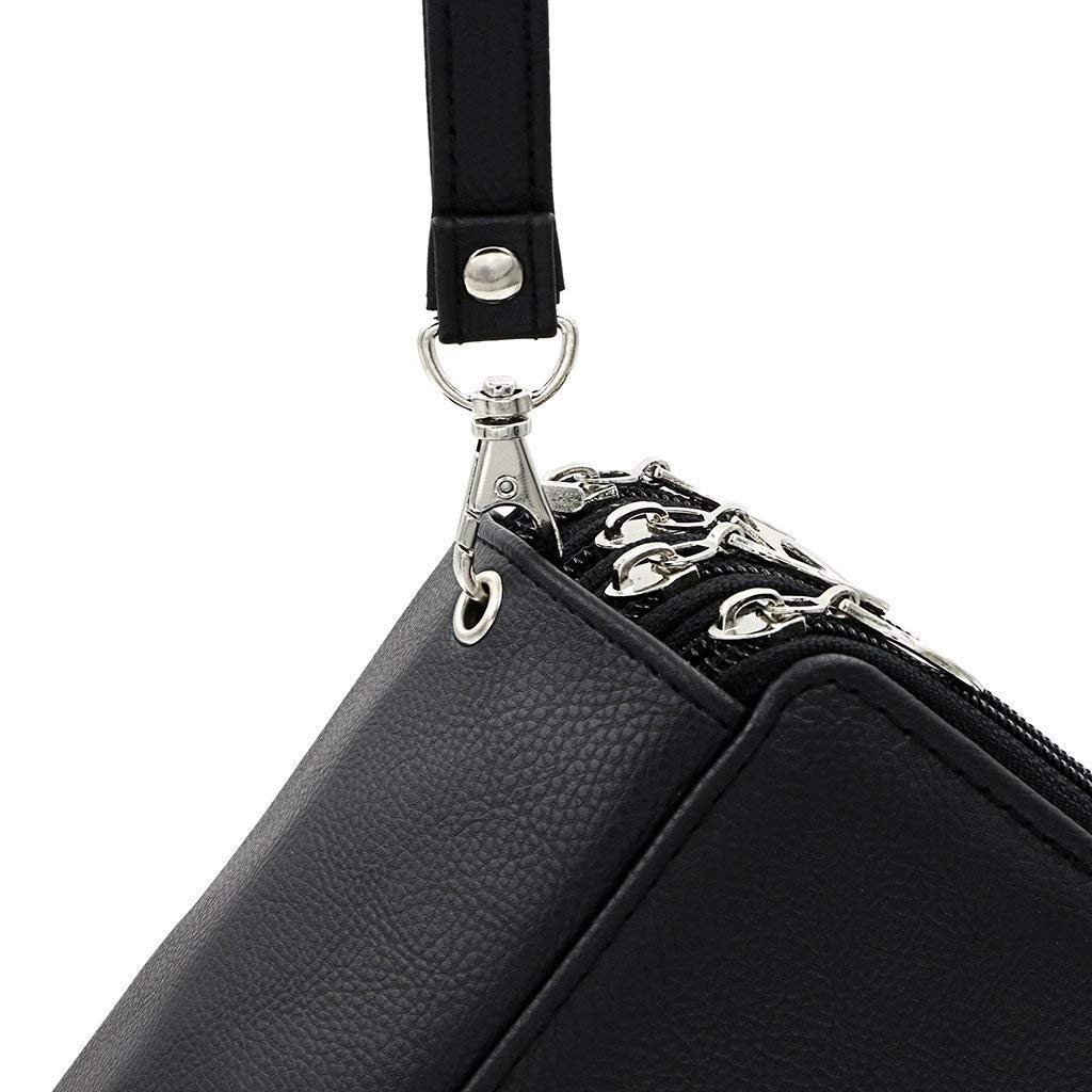 Buntstifte Federmäppchen, SmileStar 72 PU Leder Mäppchen Stationary Pouch für Prismacolor Aquarellstifte, Crayola Buntstifte, Marco Buntstifte, Polychromos Buntstifte