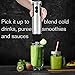 KOIOS 4 in 1 Immersion Hand Blender Powerful 400 Watt 6-Speed Includes Chopper, Whisk, BPA Free Mixing Beaker, for Soups, Smoothie, Baby Food - Stainless Steel