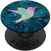 Rainbow Hummingbird Blue PopSockets Adhesive PopGrip