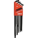 EKLIND 17213 Double-Ball-Hex-L Key allen wrench - 13pc set SAE Inch Sizes .050-3/8 Extra Long