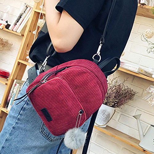 creazrise women fashion school bags mini thicken corduroy backpacks gray Creazrise Women Fashion School Bags Mini Thicken Corduroy Backpacks Gray
