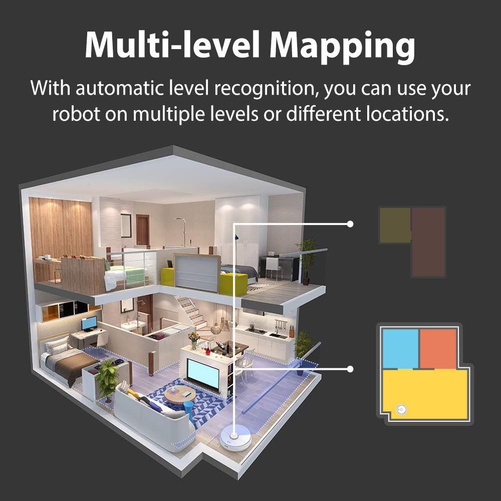 Amazon De Roborock S5 Max Roboterstaubsauger Mit Wischfunktion Intelligenter Navigations Roboterstaubsauger Mit 2000 Pa Saugkraft Und Wi Fi Verbindung Fur Tierhaare Teppiche Und Alle Arten Von Fussboden