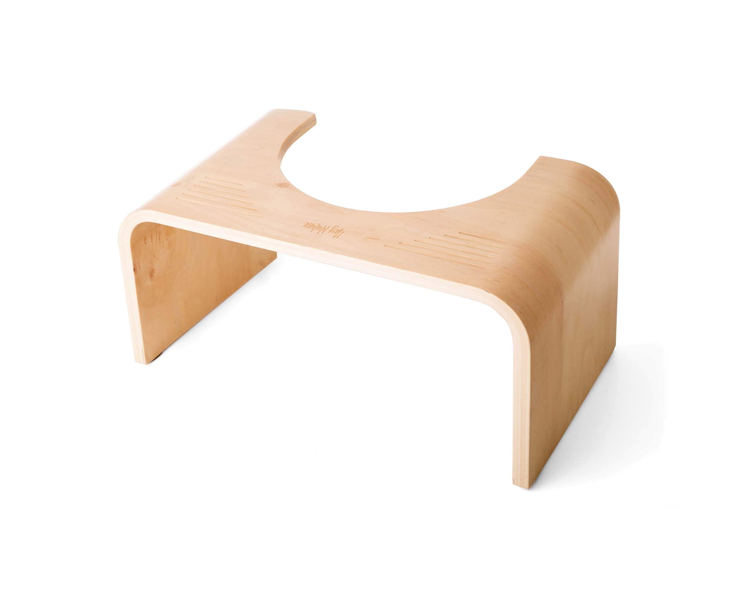 Hey Nature HOCA Wooden Toilet Stool, Medically Tested Poop Stool for Adults, Made of FSC Wood, Bathroom Stool Against Haemorrhoids, Constipation, IBS - Wood Stool for Complete, Painless BM, Poo Stool