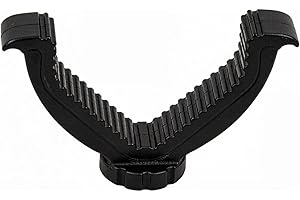 Black V Yoke Holder Shooting Rest, Portable Tripod Rifle Mount, Durable Gun Support Head for Outdoor Activities