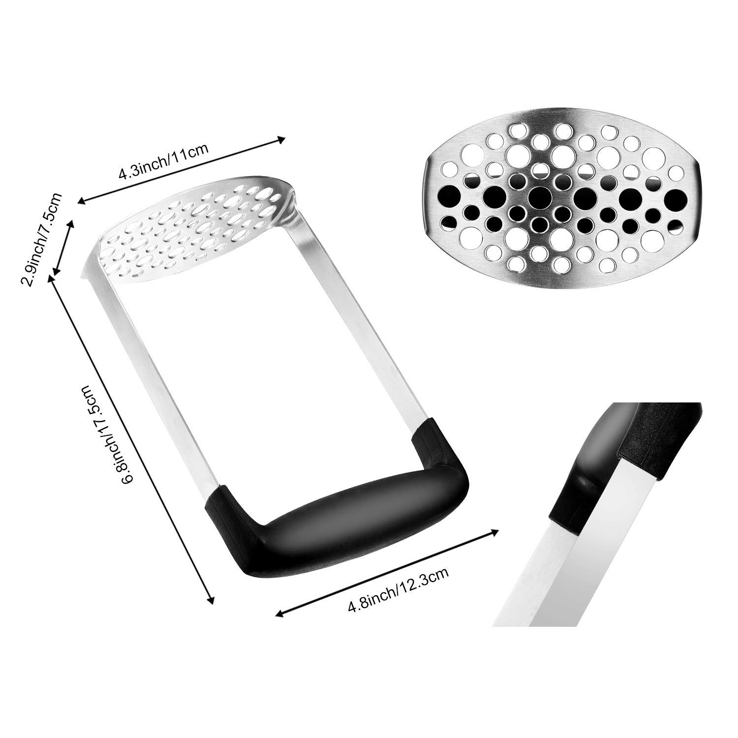 Fruit & Vegetable Tools Potato Masher Potato Stainless Steel Grinder