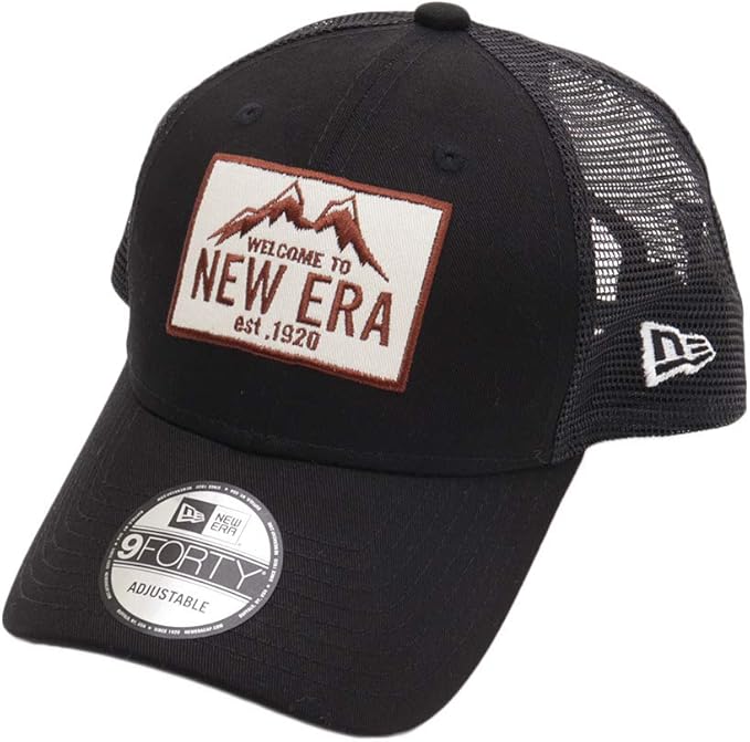 Amazon Co Jp ニューエラ アウトドア メッシュキャップ 9forty Mountain ブラック Free サイズ調整可能 シューズ バッグ