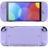 PlayVital Protective Case for Nintendo Switch 2 - Cute Dockable Hard Case Shell for Switch 2 with Thumb Grip &amp; Sticker &amp; Button Caps, Anti-Scratch &amp; Shockproof Cover Skin - Light Violet