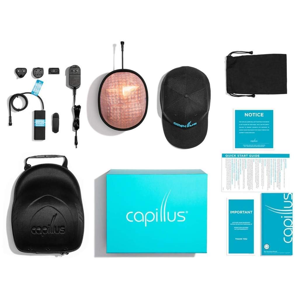 CapillusRX 312 Diode Mobile Laser Therapy Cap for Hair Regrowth - NEW 6 Minute Flexible-Fitting Model - FDA-Cleared for Medical Treatment of Androgenetic Alopecia - Great Coverage : Beauty
