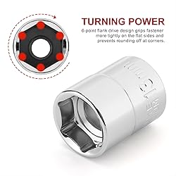 CASOMAN 14 Piece 3/8" Drive 6 Point Stubby Socket
