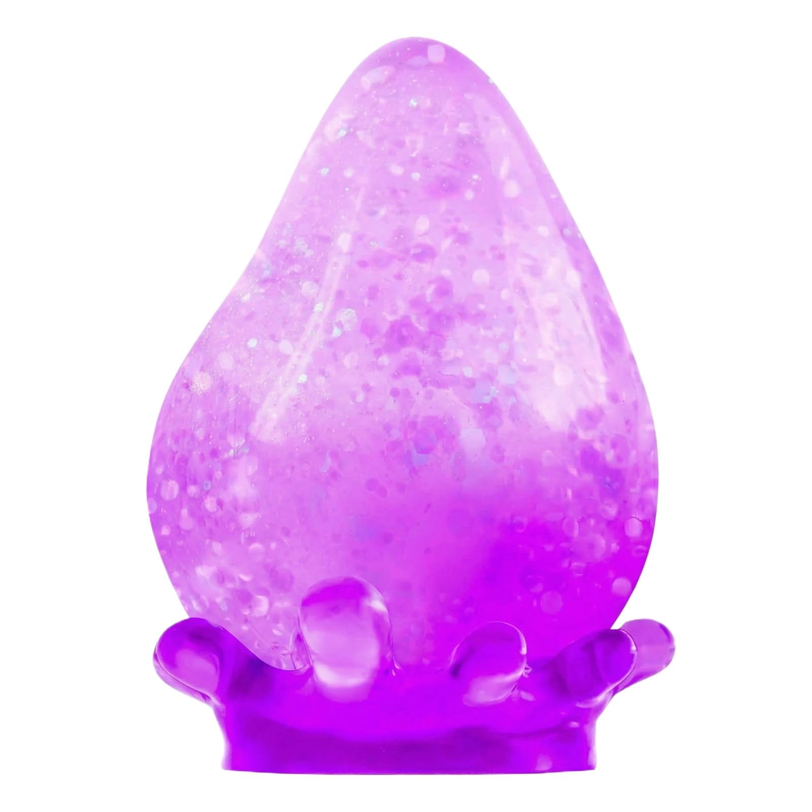 RTTUIOP Dream Squishy Drop Squishy Stress Ball,Water Drop Fidget Stress Ball,Ice Squishys Stress Cube-Drop Malt Sugar Balls Sensory for Relief Anxiety Purple