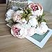 SHINE-CO LIGHTING Artificial Peony Silk Flowers Bouquet Glorious Moral for Home Office Decoration and Weddings (Light Pink)