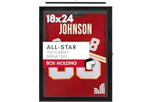 Americanflat Kids Jersey Frame Display Case Lockable – 18x24 Display Frame with Hanger - Sports Frame Shadow Box for Baseball