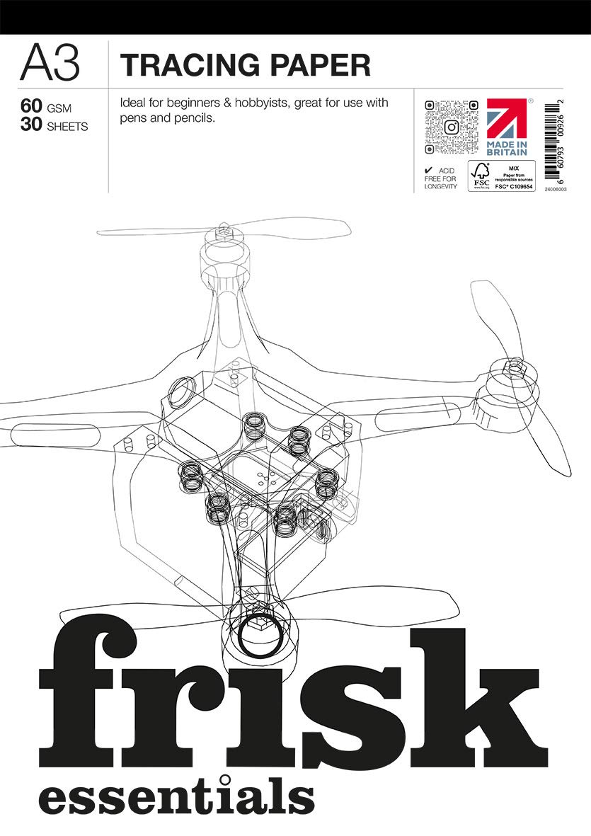 Frisk Essentials Tracing Paper Pad, White, A3