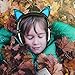 Cat Ear Headphones,MindKoo Flashing Glowing Cosplay Fancy Kids Headphones Foldable Gaming Headsets Earphone with LED Flash Light for iPhone 6S,Android Mobile Phone,PC Laptop Computer
