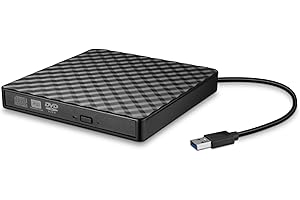 External CD DVD Drive for Laptop, USB 3.0 USB C CD Burner DVD/CD ROM Drive Reader External DVD Drive DVD Player for Laptop De