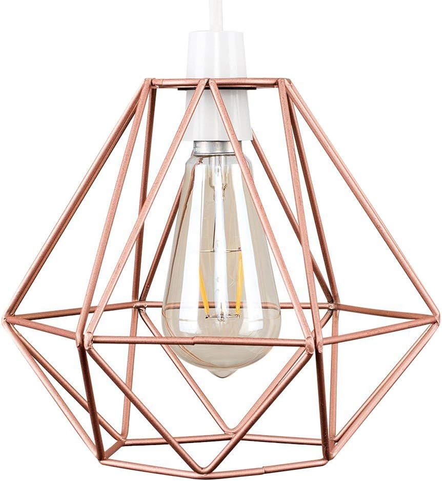 Metal Bird Basket Cage Ceiling Pendant Light Shade - Vintage Industrial Metal DIY Ceiling Lighting for Bedroom Dinning Room Loft Restaurant Bar
