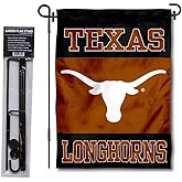 Texas Longhorns Garden Flag with Pole Stand Holder