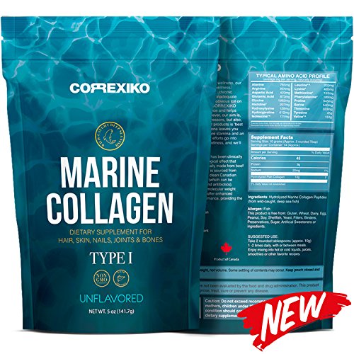 Premium Marine Collagen Peptides - from Wild Caught Fish Skin (Not from Scales) Hydrolyzed Protein Powder for Joints, Skin, Hair, Nails & Digestive Health - Made in Canada, Unflavored (Best Yogurt For Babies Canada)