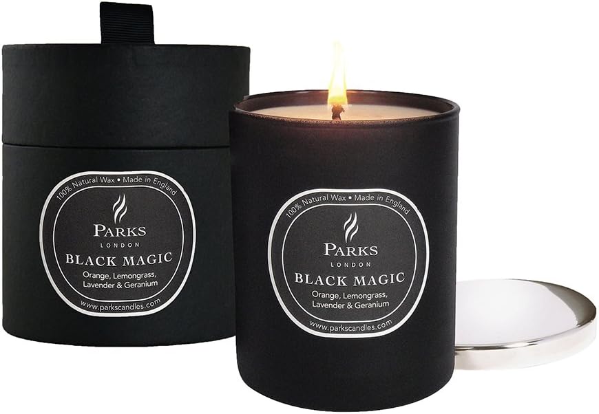 Parks London Black Magic One Wick Candle - Orange & Lemongrass