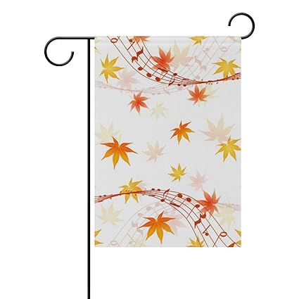 Amazon Com Yunnstrou Autumn Leaves Note Double Sided Polyester