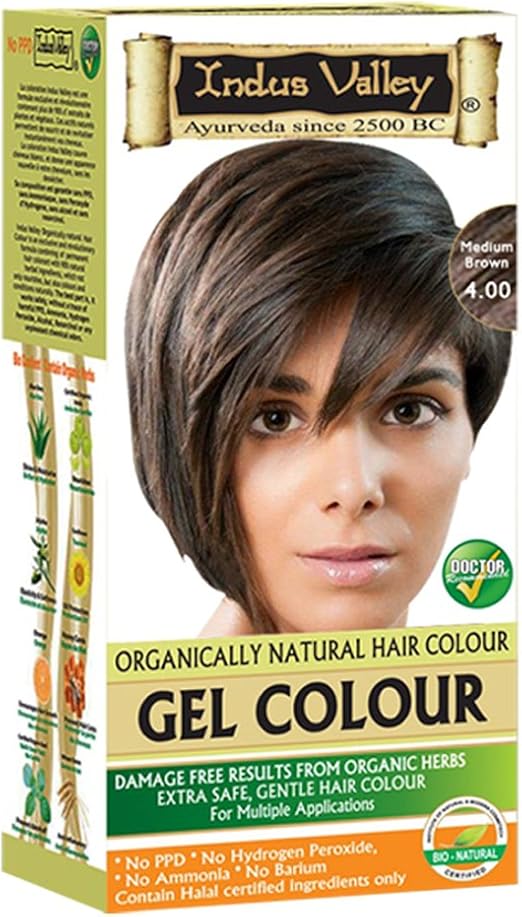 Indus Valley Gel Permanent Hair Color Ammonia Free For Long & Shiny
