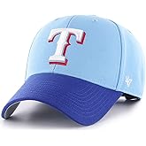 47 Brand MLB Two Tone Primary Logo MVP Adjustable Structure Baseball Cap Hat, Adult One Size Fits All