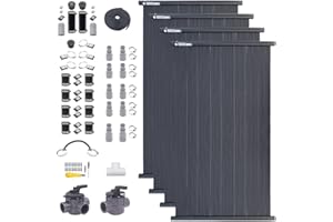 SOLARPOOLSUPPLY SOLAR POOL SUPPLY SwimEasy TT Solar Pool Heater DIY Kit for Your In Ground & Above Ground Swimming Pools, Spa & Hot Tub, 15–20 Year Life Expectancy, 4 Panels Included— 4' x 10' Each / 160 Total Sq. Ft