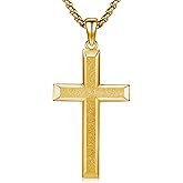 Kootwo 925 Sterling Silver Religious Cross Pendant Necklace Jewelry Gifts for Men Women