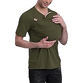 Kangaroo Shirt for Dad and Baby, V Neck Short Sleeve Kangaroo T Shirt Mens Kangaroo Shirt Dad Kangaroo Shirt with Hat