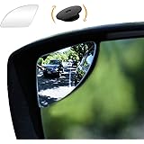 "SuperFan" Blindspot Mirror by Safe View Company - Safer Lane Changes, Frameless HD Glass Convex, Seamlessly Contours to Your
