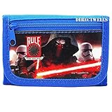 Disney Star Wars Characters Authentic Licensed Children Trifold Wallet (Blue)