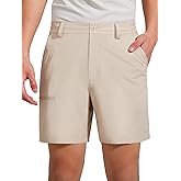 FREE SOLDIER Men's Golf Dress Shorts 7 Inch Quick Dry Lightweight Hiking Casual Work Golf Shorts with 5 Pockets